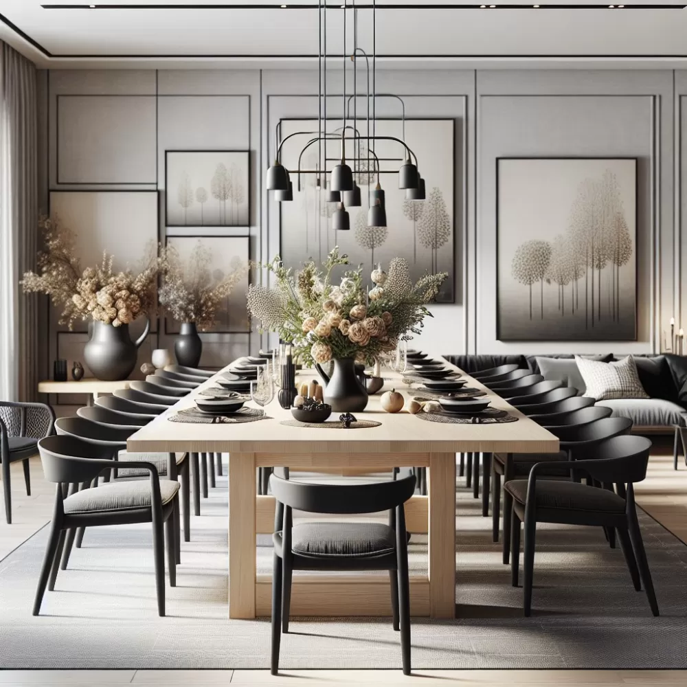 Aranżacja salonu jadalnia