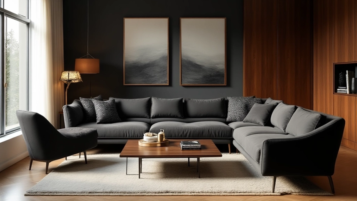 Jak rozjaśnić salon z ciemnymi meblami