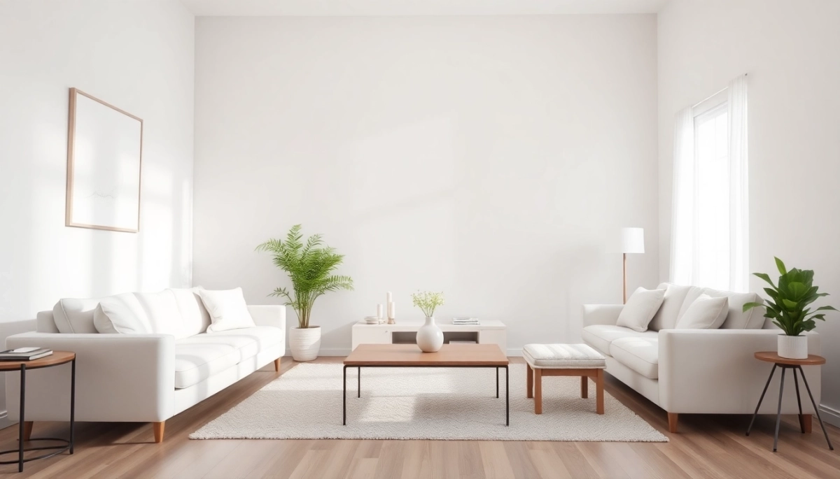 Jaki kolor ścian do białych mebli w salonie