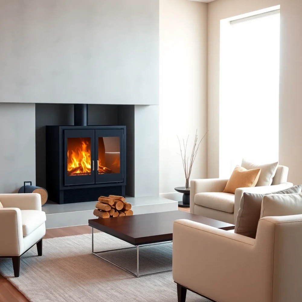 Kominki na drewno do salonu ceny