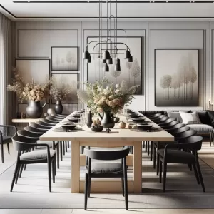 Aranżacja salonu jadalnia