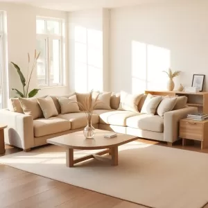 Beżowy salon inspiracje