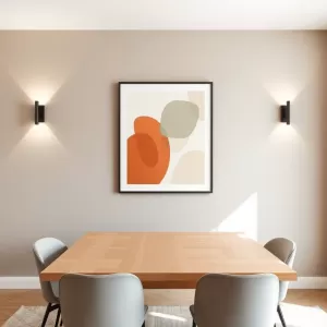 Co na ścianę przy stole w salonie