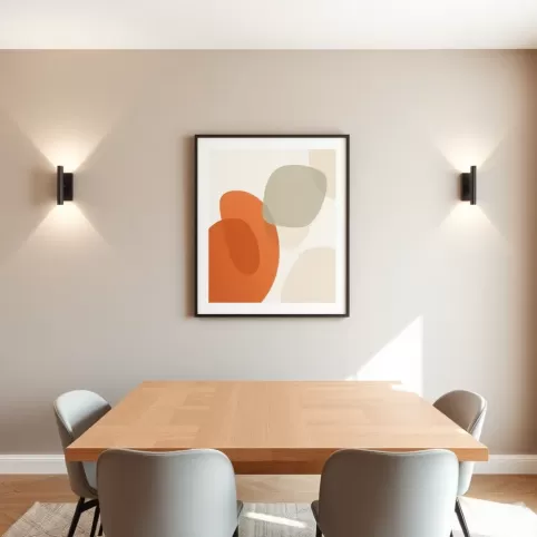 Co na ścianę przy stole w salonie