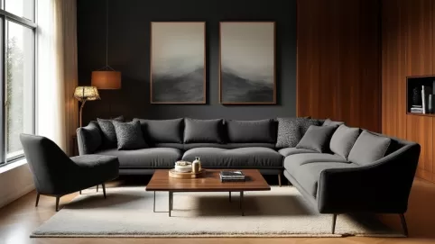 Jak rozjaśnić salon z ciemnymi meblami