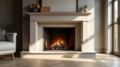 jak wykończyć kominek w salonie