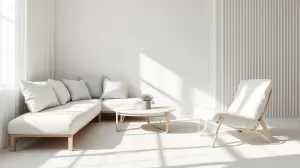 Jaka podłoga do białych mebli w salonie