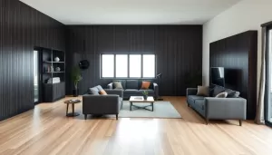 Jaka podłoga do ciemnych mebli w salonie