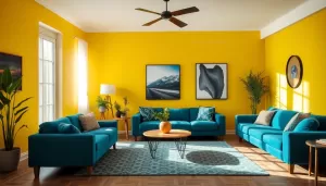 Jaki kolor do żółtego w salonie