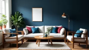 Jaki kolor pasuje do granatu w salonie