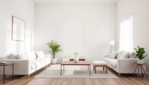 Jaki kolor ścian do białych mebli w salonie