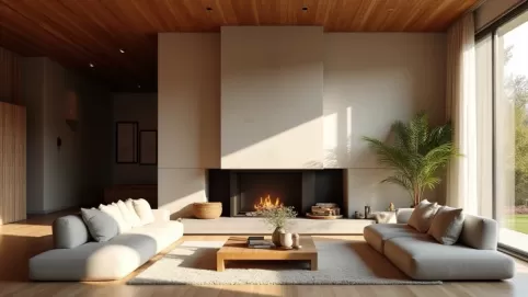 Jaki kominek do salonu 50m2