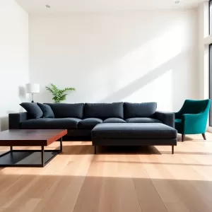 Jakie meble do jasnej podłogi w salonie