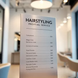 Salon fryzjerski Nadia Wyszków cennik