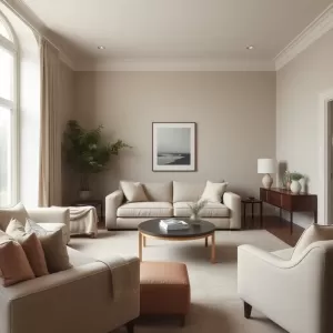 Salon szaro beżowy inspiracje