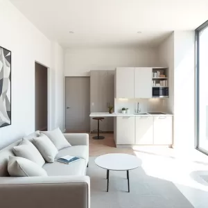 Salon z aneksem 19m2