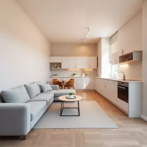 Salon z aneksem 21m2