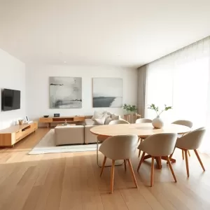 Salon z jadalnią 35m2