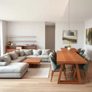 Salon z jadalnią 40m2