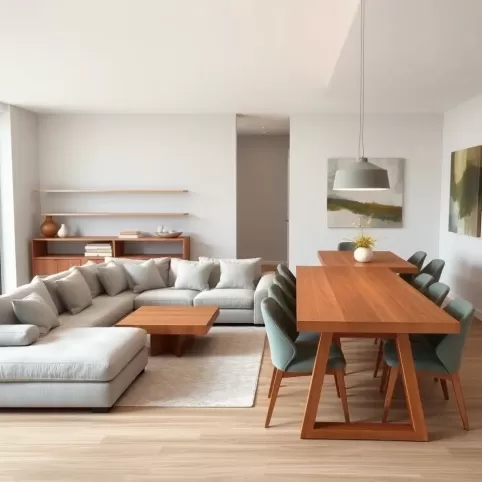 Salon z jadalnią 40m2