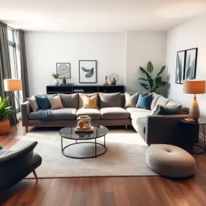 Salon z narożnikiem inspiracje