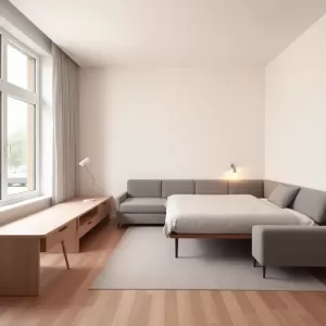 Salon z sypialnią 20m2