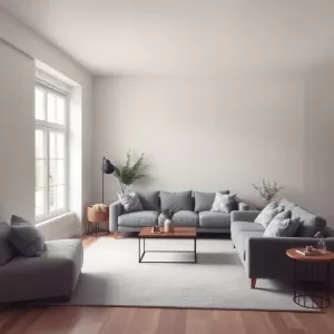 Szary salon inspiracje