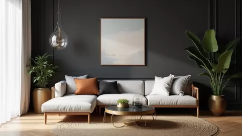 Szary salon  jakie dodatki