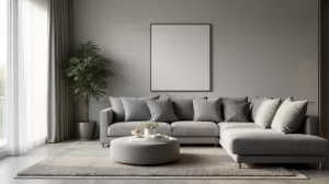 szary salon jakie meble