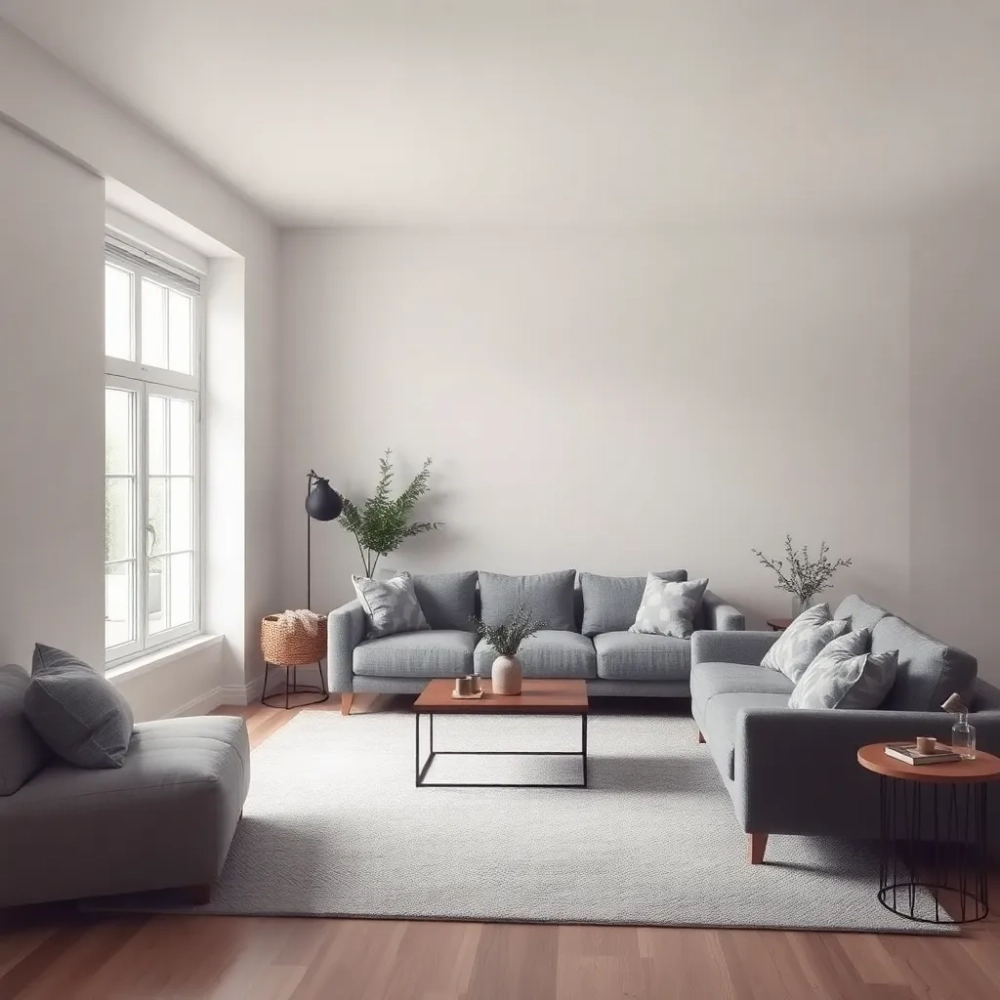 Szary salon inspiracje