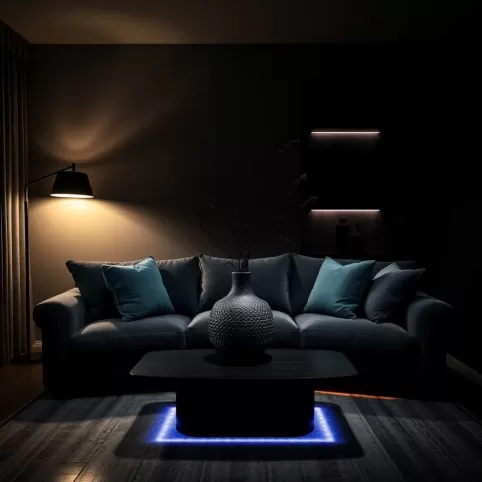 Ciemny salon inspiracje