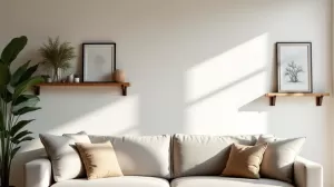 Co na ścianę w salonie za kanapą