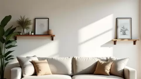 Co na ścianę w salonie za kanapą