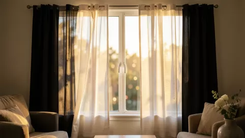 eleganckie zasłony do salonu na żabki